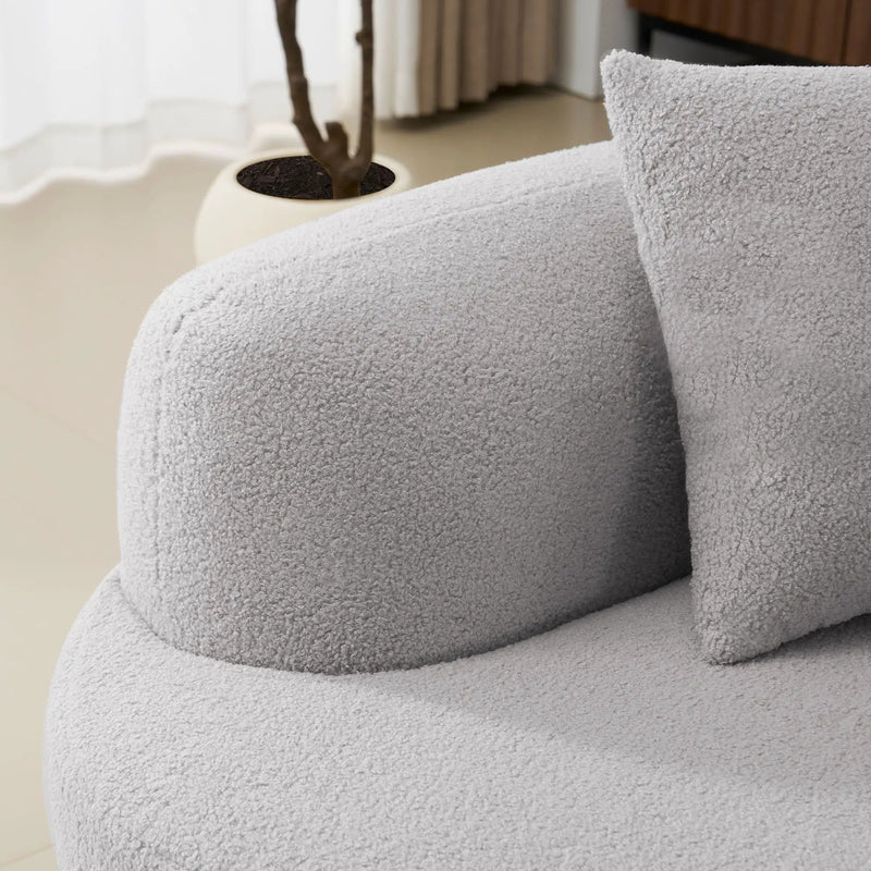 Curved 4 Seater Full Compression Sponge Sofa