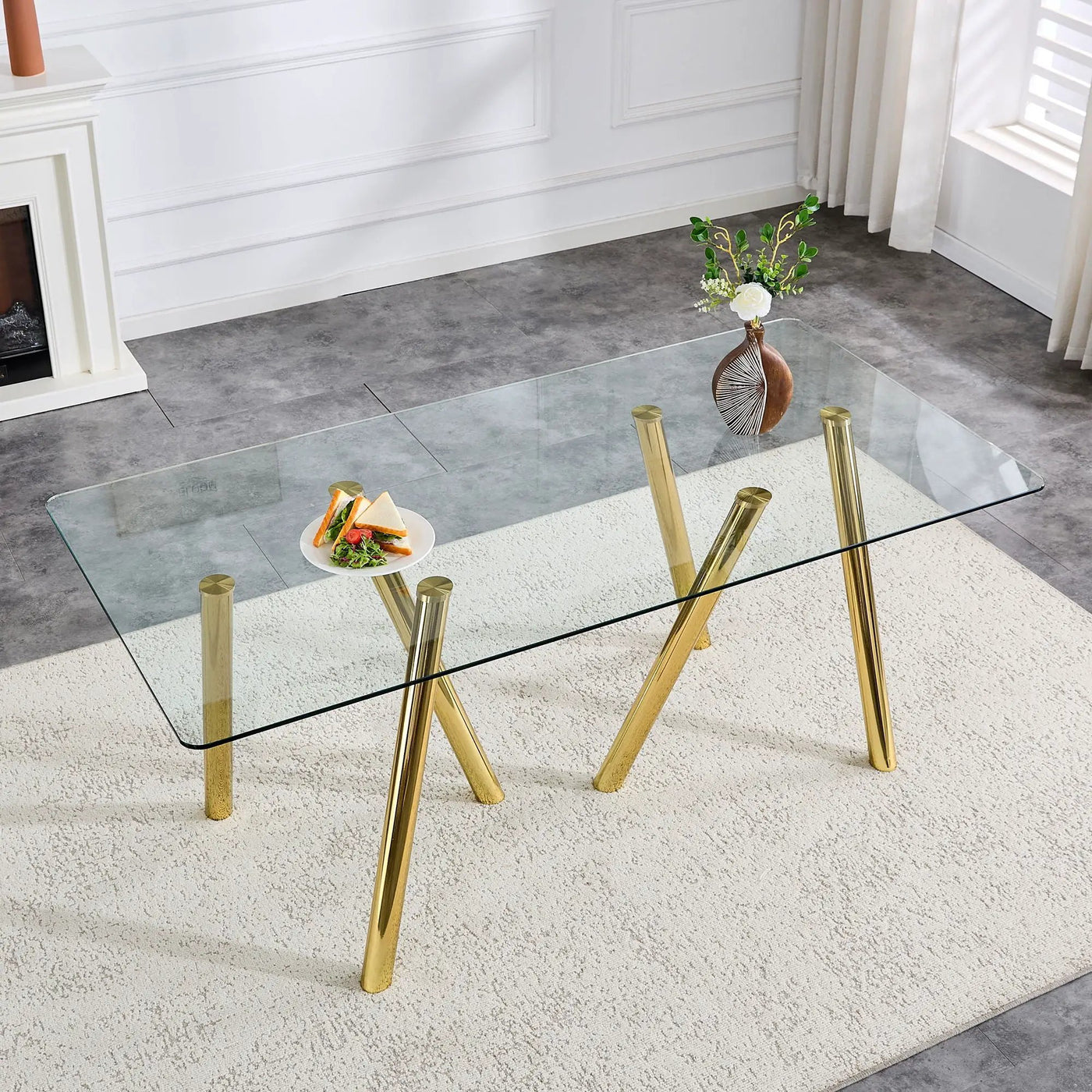 Dining Table With Transparent Surface by HouseOfZazla