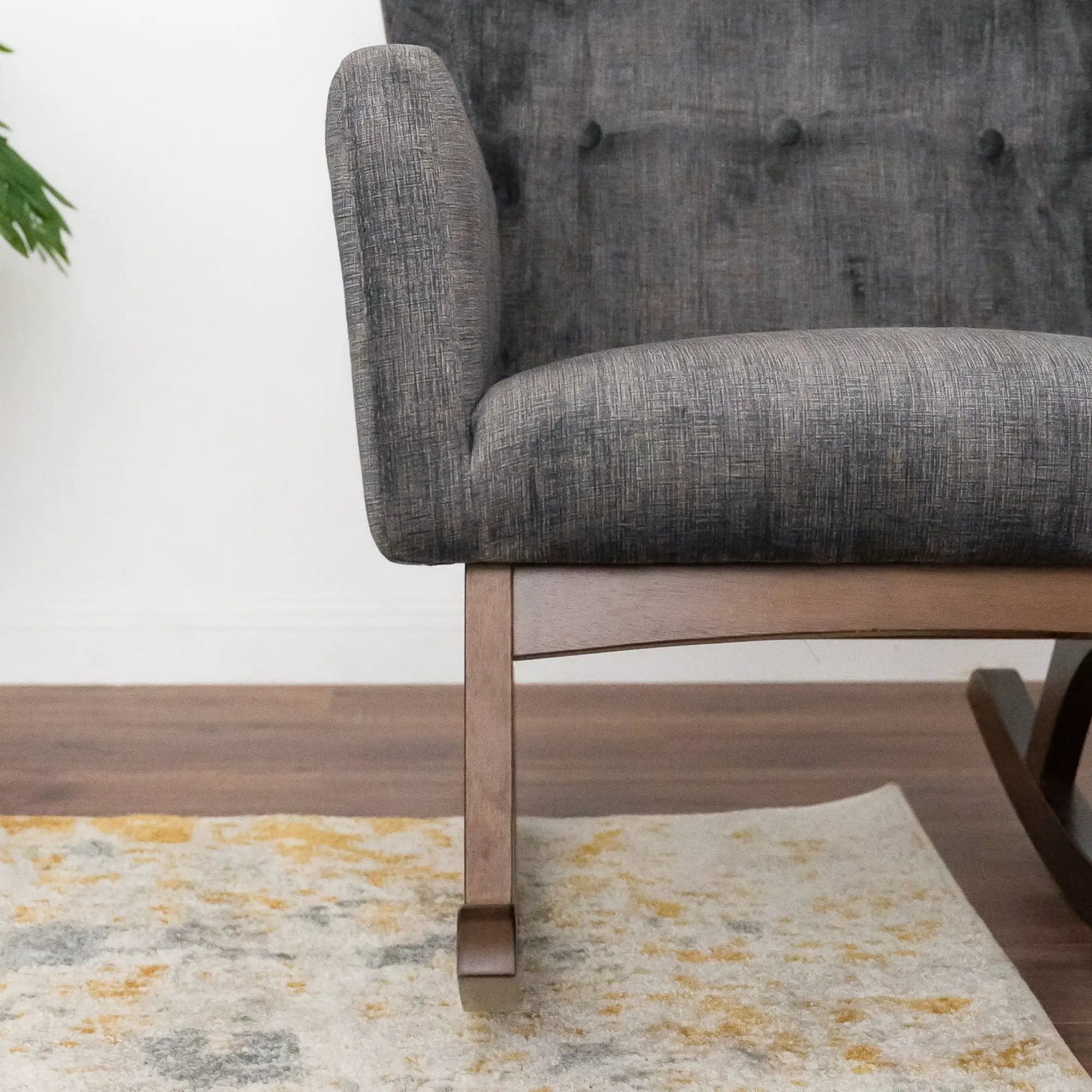 Alistair - Rocking Chair - Brown / Dark Gray by HouseOfZazla
