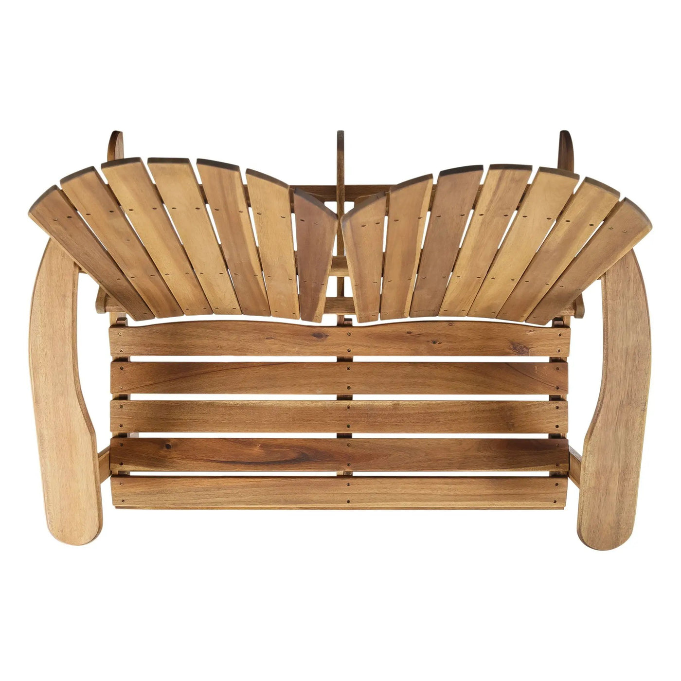 Outdoor Adirondack Rocking Loveseat With Hand Crafted Details by HouseOfZazla