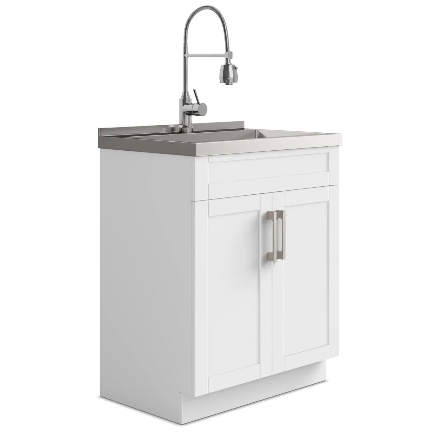 Hennessy - Deluxe Laundry Cabinet With Faucet And Stainless Steel Sink by HouseOfZazla