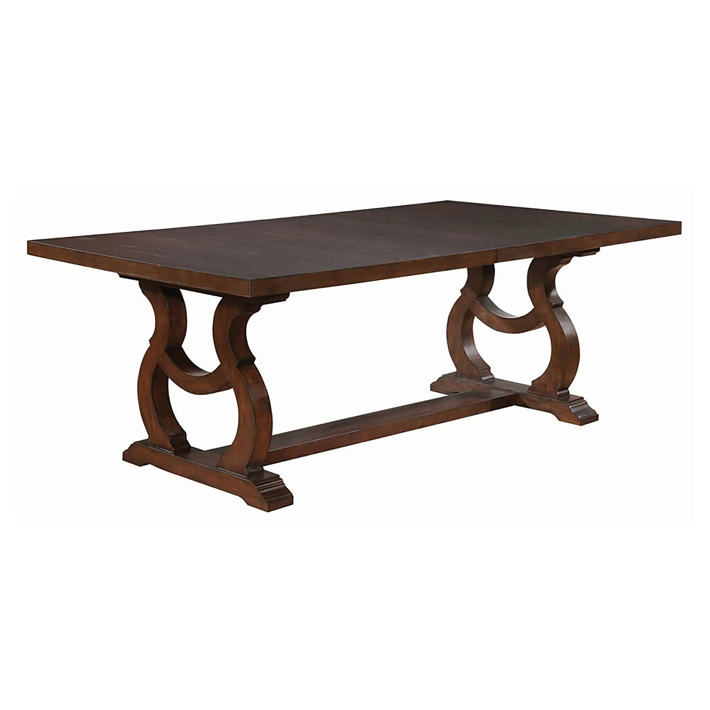 Fremont - Trestle Rectangular Dining Table With Removable Leaf by HouseOfZazla