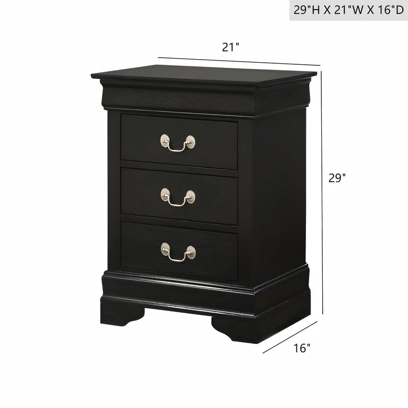 Louis Phillipe - Nightstand - Wood by Unique Piece Furniture