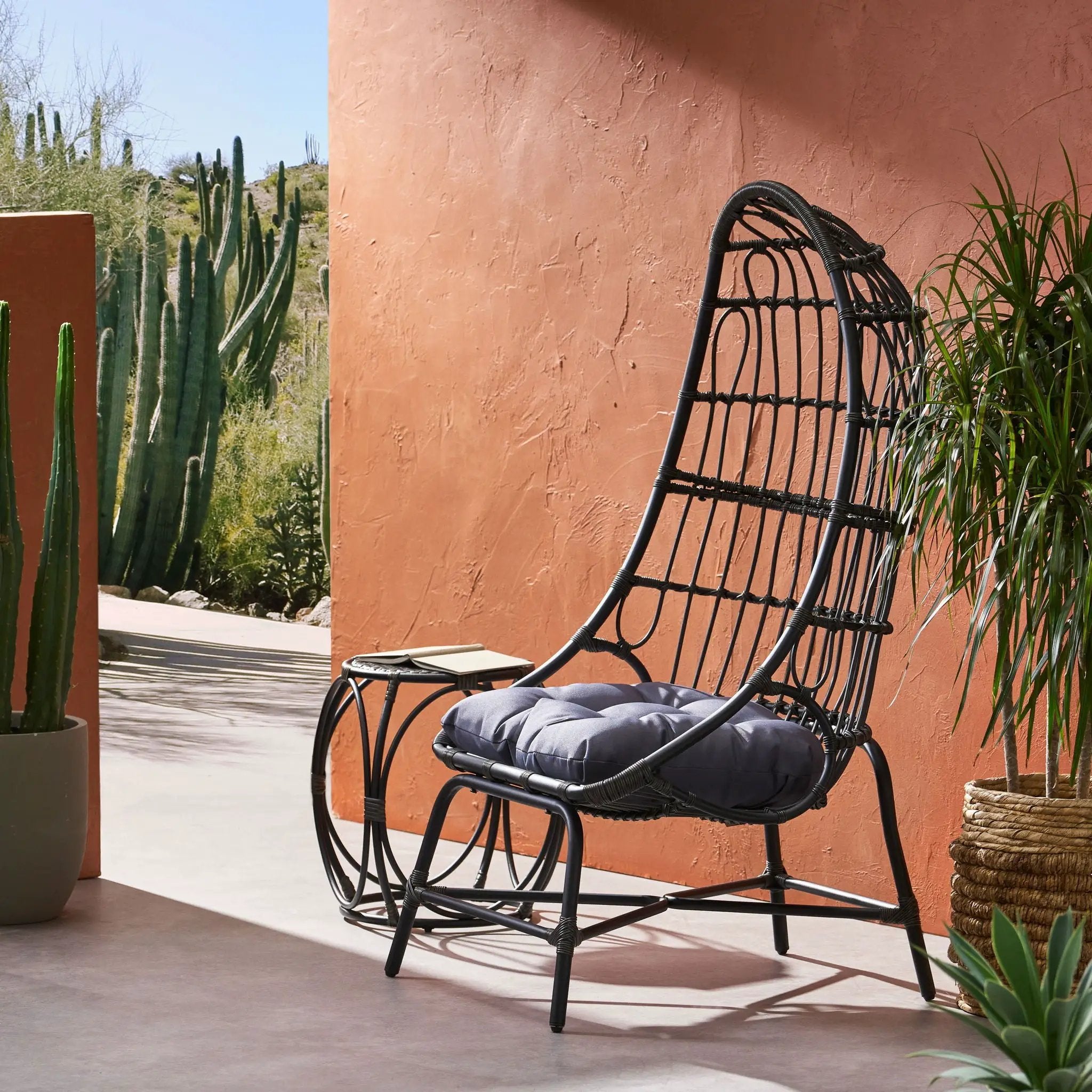 Elon Cocoon Chair - Gray by HouseOfZazla