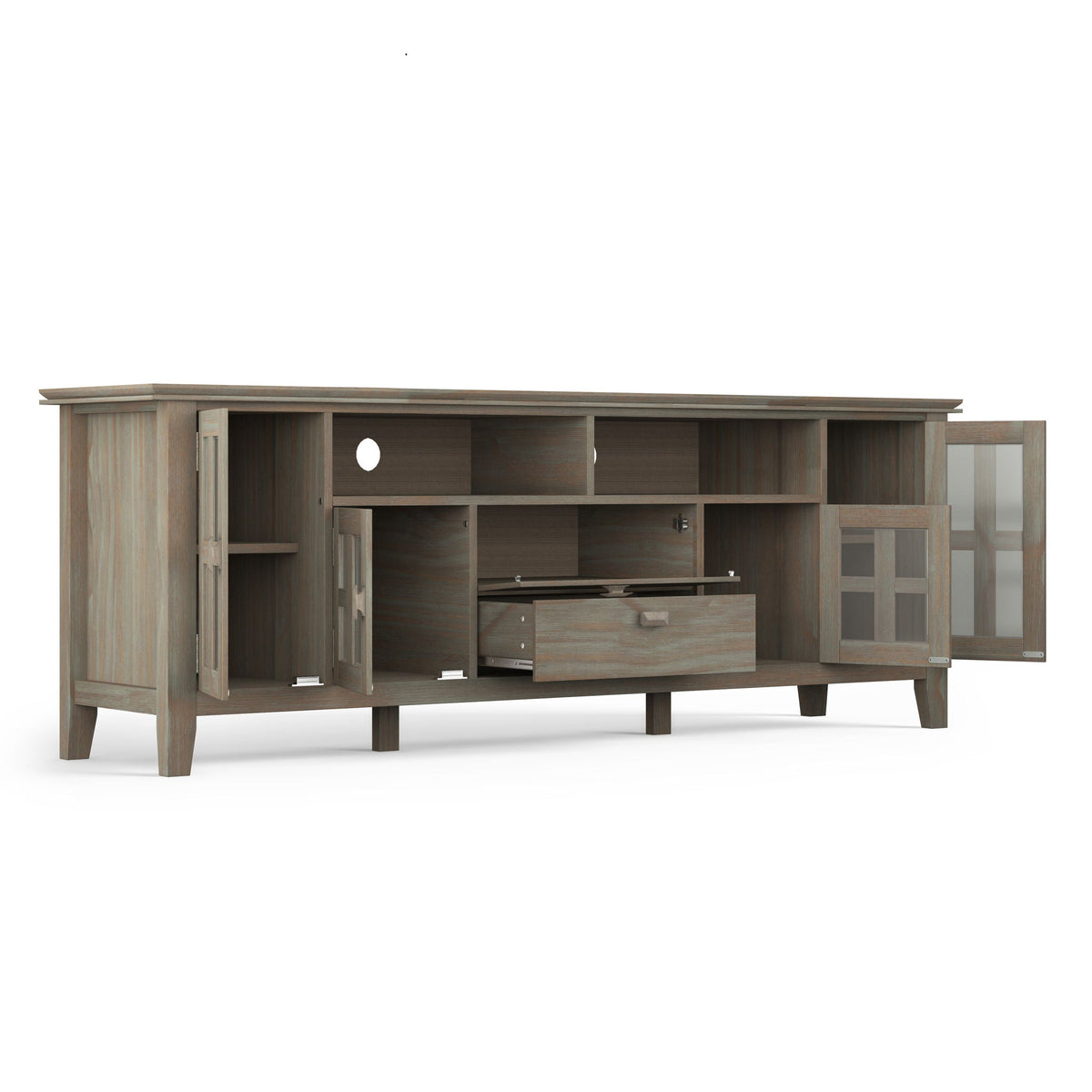 Artisan TV Media Stand with Flip-Down Drawer Storage - Multiple Colors, photo 39 of 40