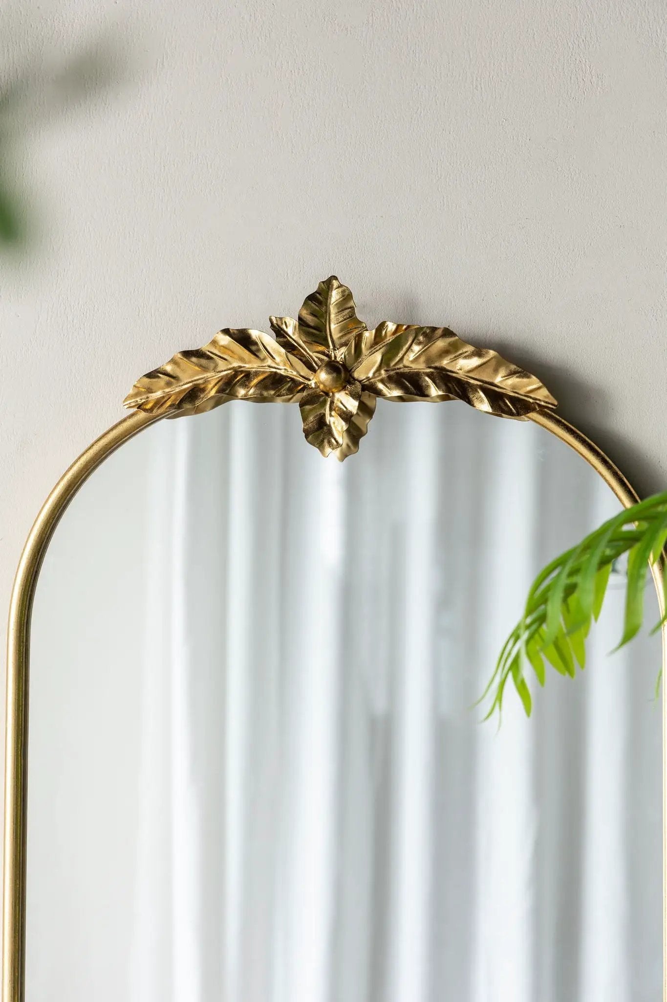 Arched Wall Mirror With Metal Frame, Wall Mirror For Living Room by HouseOfZazla