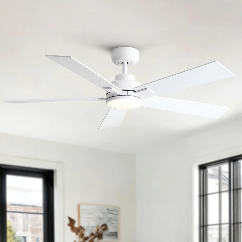 Reversible Motor Integrated LED Dimmable Ceiling Fan With Light by HouseOfZazla