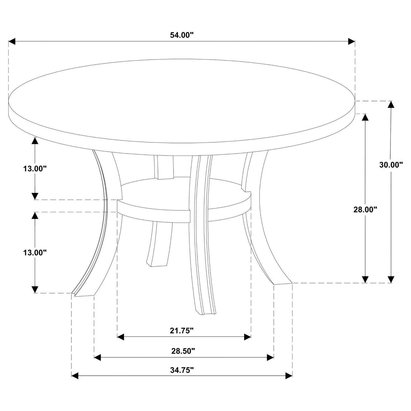 Tyler - Round Dining Table Set by HouseOfZazla