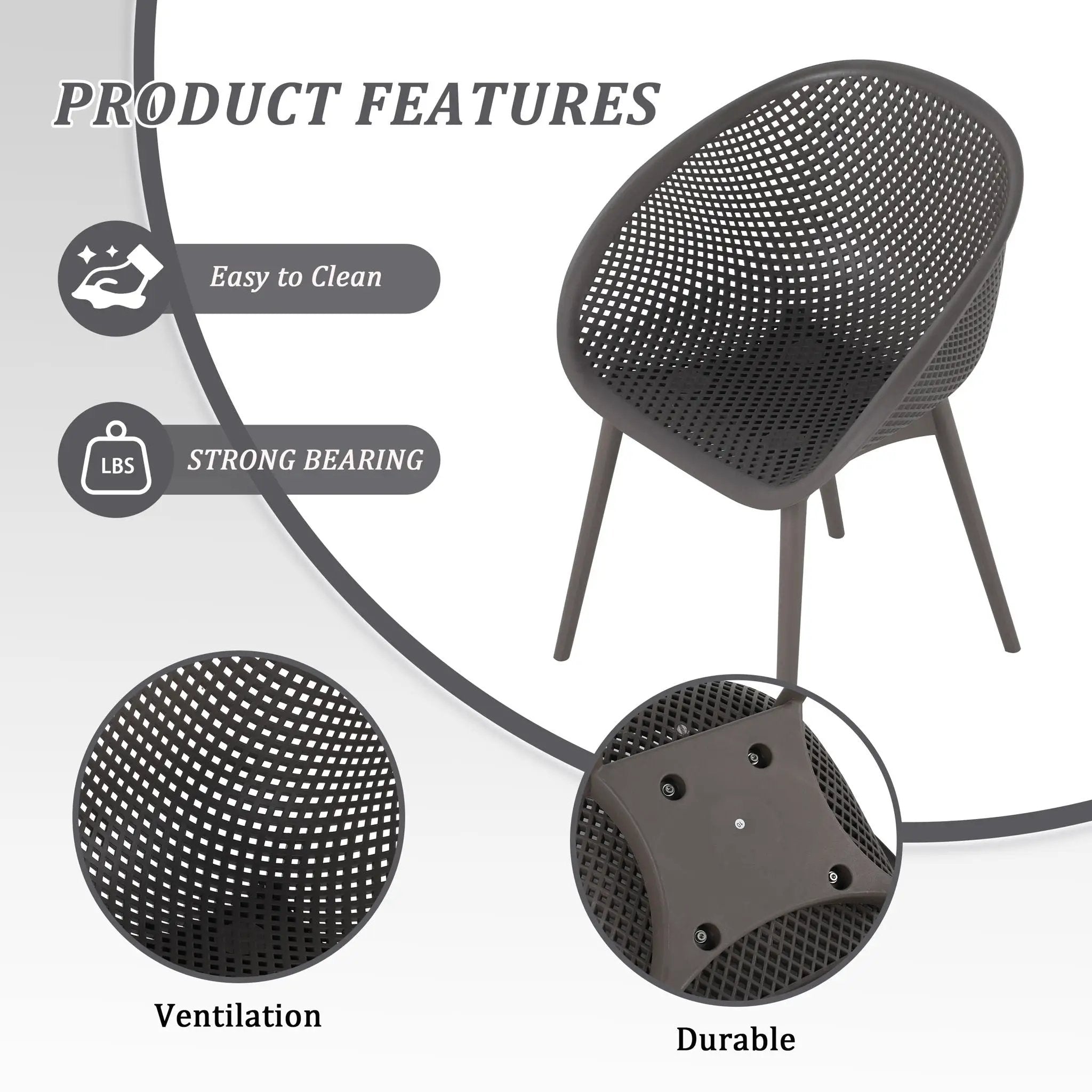 Modern Lounge Chair Set With Round Table by Unique Piece Furniture