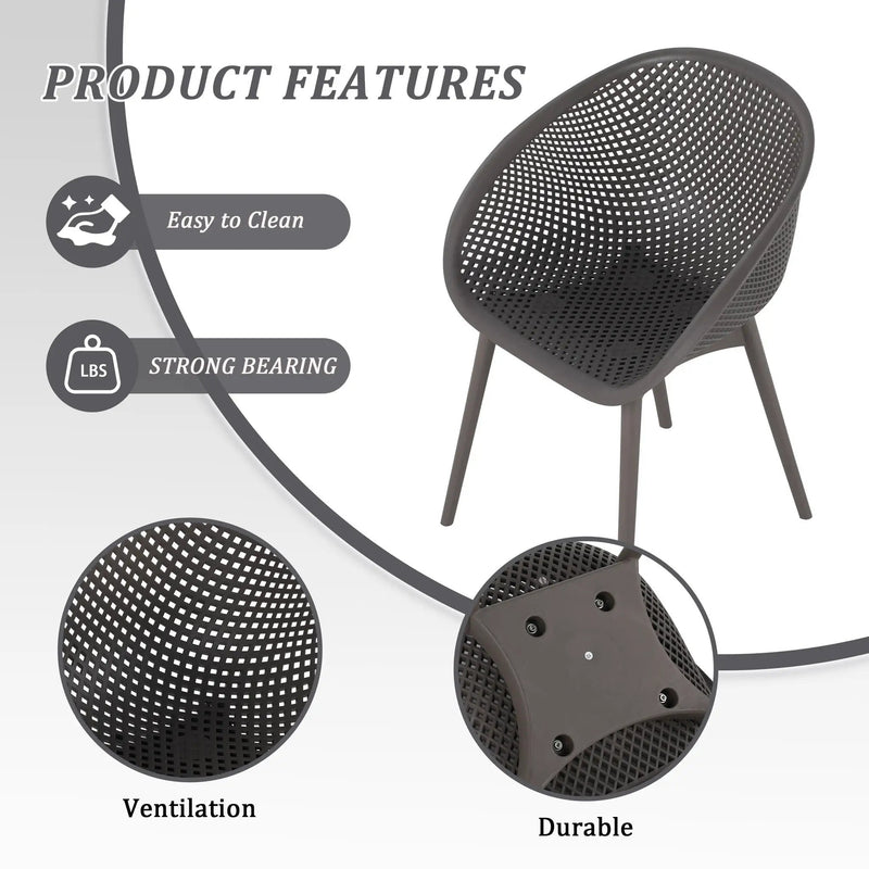 Modern Lounge Chair Set With Round Table by Unique Piece Furniture
