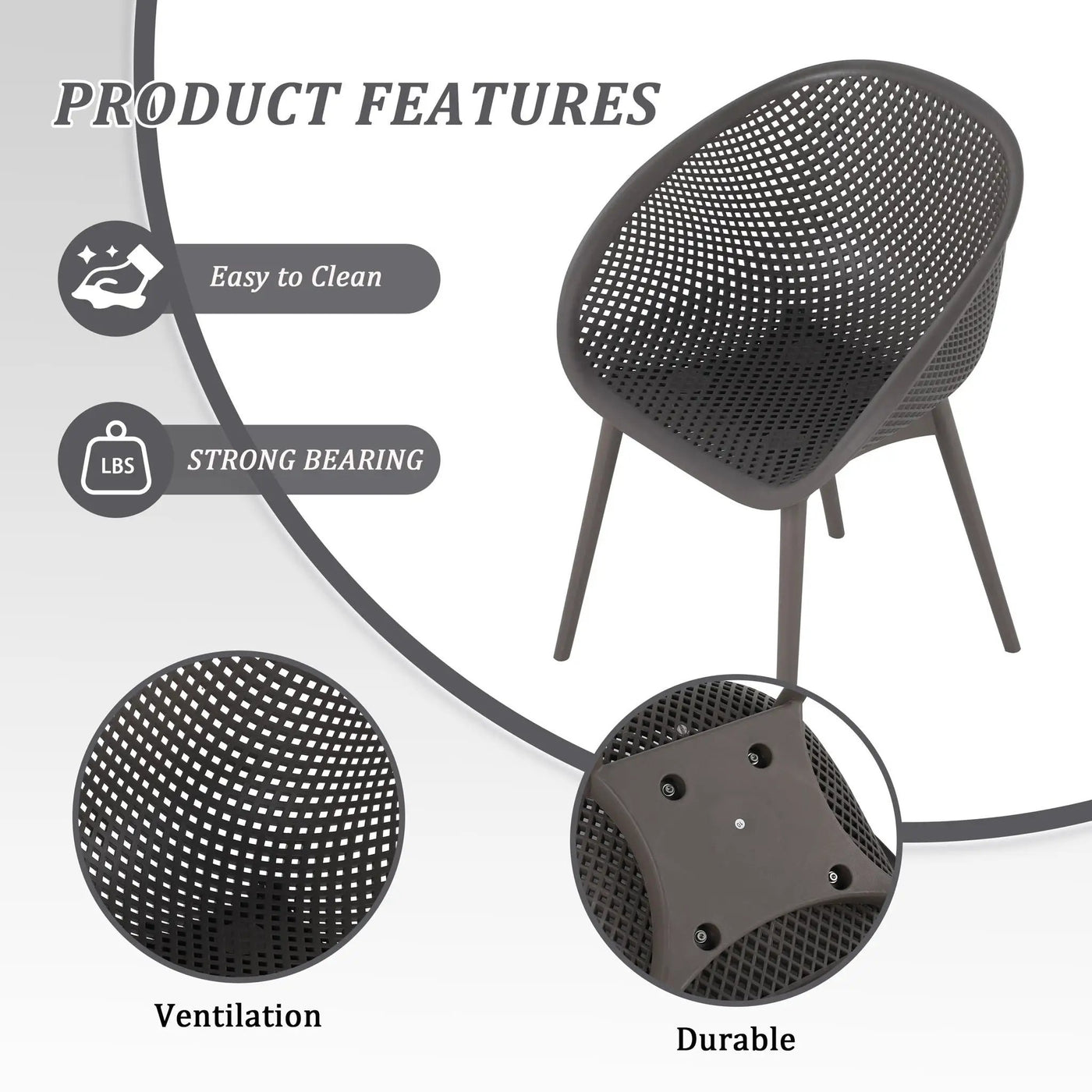 Modern Lounge Chair Set With Round Table by HouseOfZazla