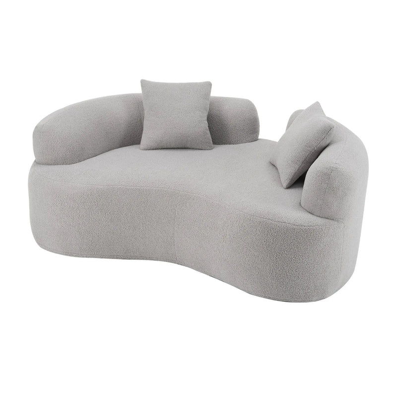 Modern Curved Loveseat by Unique Piece Furniture