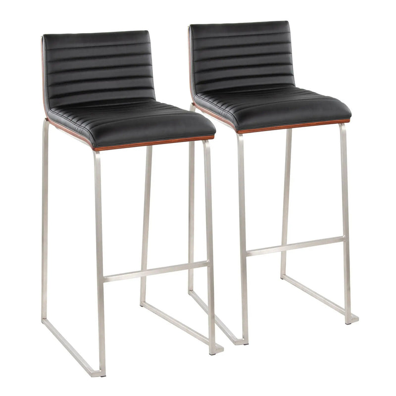 Mason Mara - Contemporary Fixed Height Barstool (Set of 2) by Unique Piece Furniture