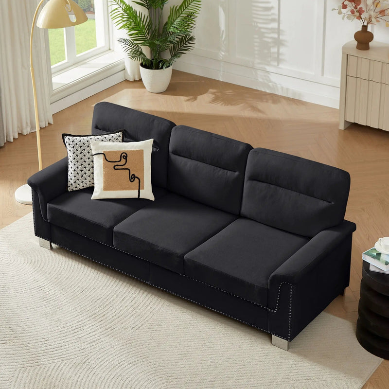 3 Seater Elegant Stationary Sofa by Unique Piece Furniture