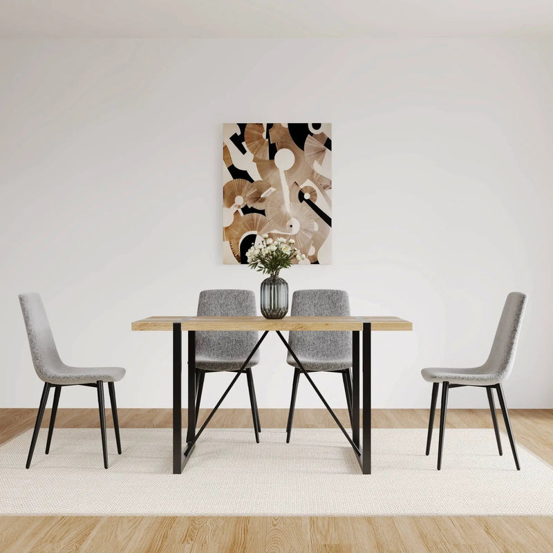 Modern Upholstered Dining Chairs With Cushion Seat And Sturdy Legs (Set of 4) by HouseOfZazla