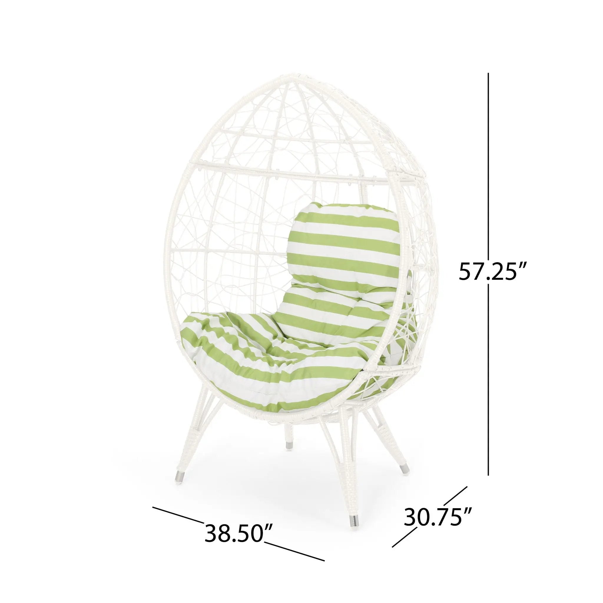 Cosmos - Round Hammered Iron Teardrop Chair by HouseOfZazla
