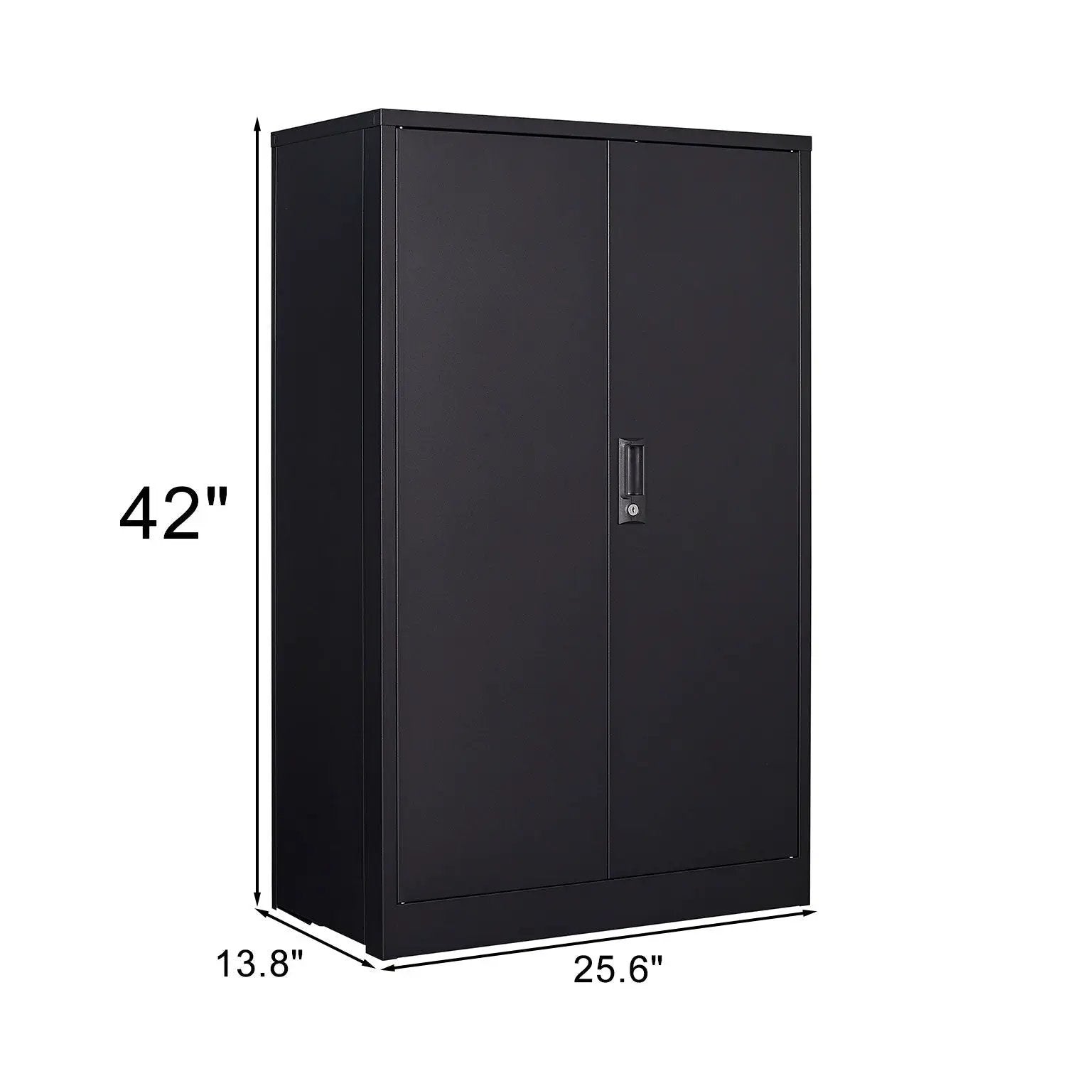 Metal Storage Cabinet With Locking Doors And Adjustable Shelf, Folding Filing Storage Cabinet, Folding Storage Locker Cabinet For Home Office, School, Garage by HouseOfZazla
