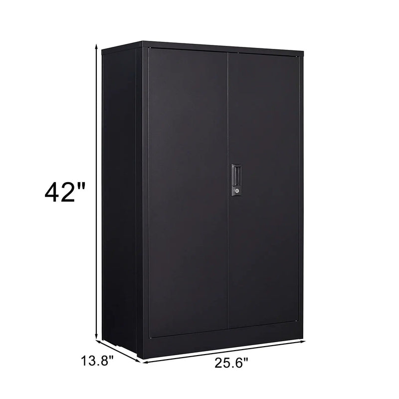 Metal Storage Cabinet With Locking Doors And Adjustable Shelf, Folding Filing Storage Cabinet, Folding Storage Locker Cabinet For Home Office, School, Garage by HouseOfZazla
