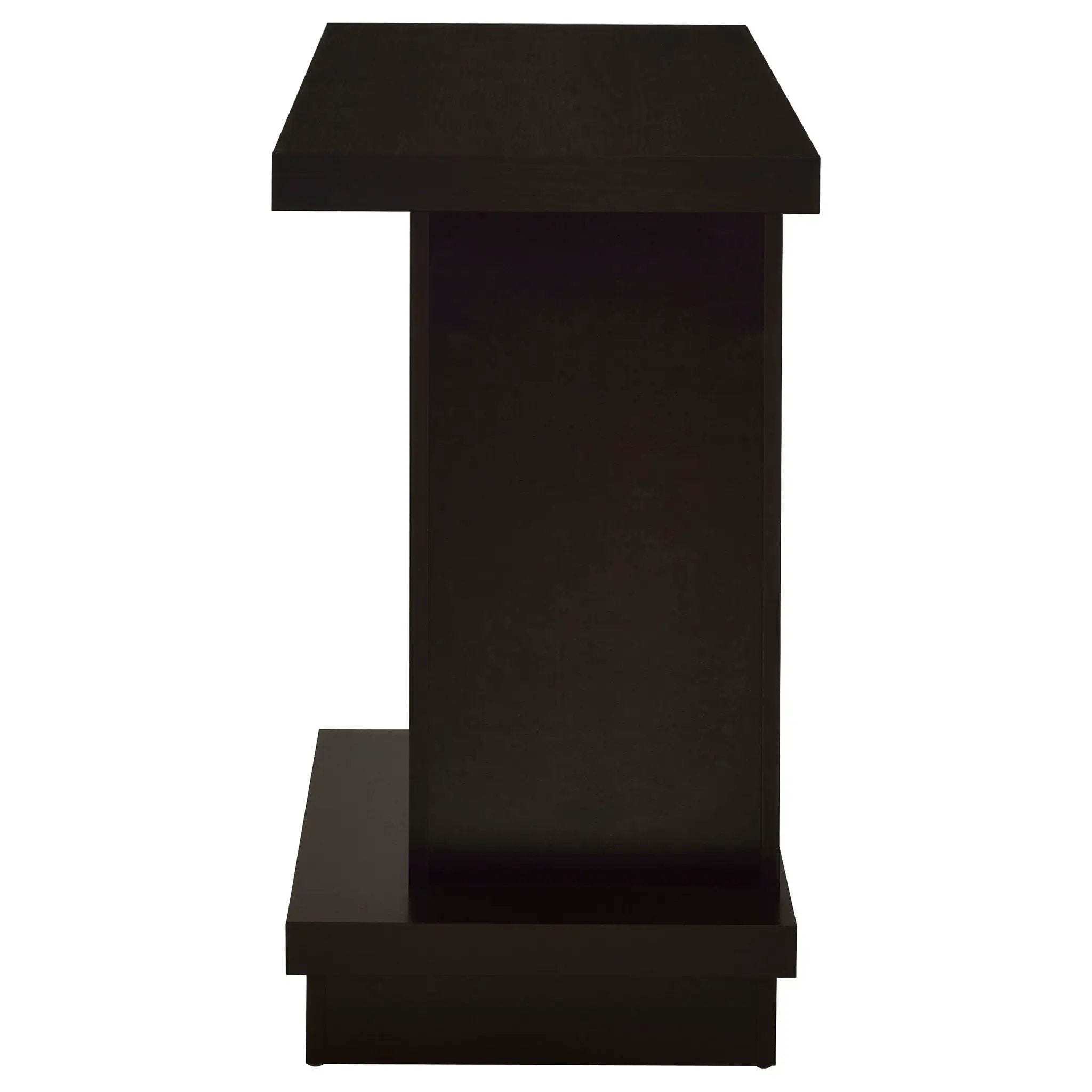 Reston Engineered Wood Pedestal Console Table Cappuccino by Unique Piece Furniture