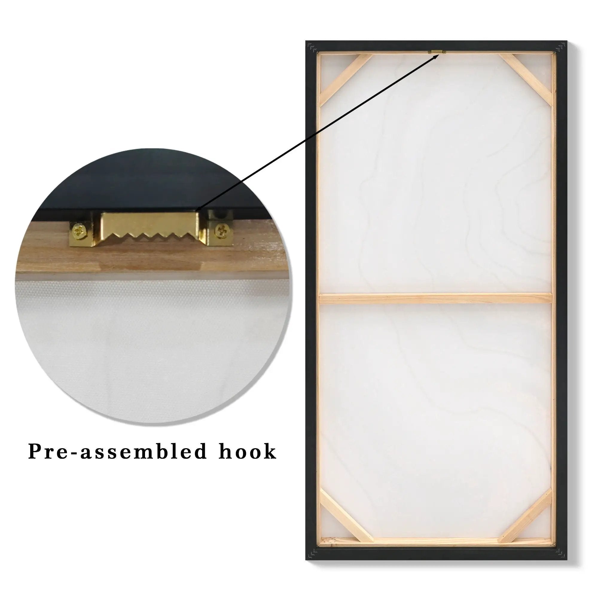 Canvas Painting Wall Art Framed, Artwork Decor, Picture Marble Print Paintings For Living Room - Frosted Glass / Gold by Unique Piece Furniture