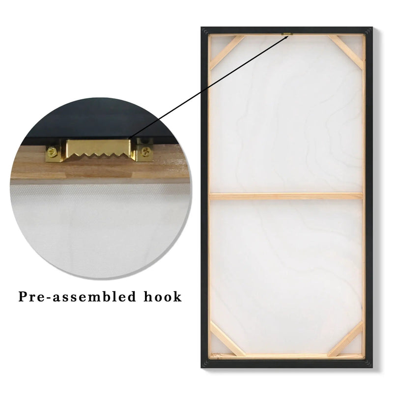 Canvas Painting Wall Art Framed, Artwork Decor, Picture Marble Print Paintings For Living Room - Frosted Glass / Gold by Unique Piece Furniture