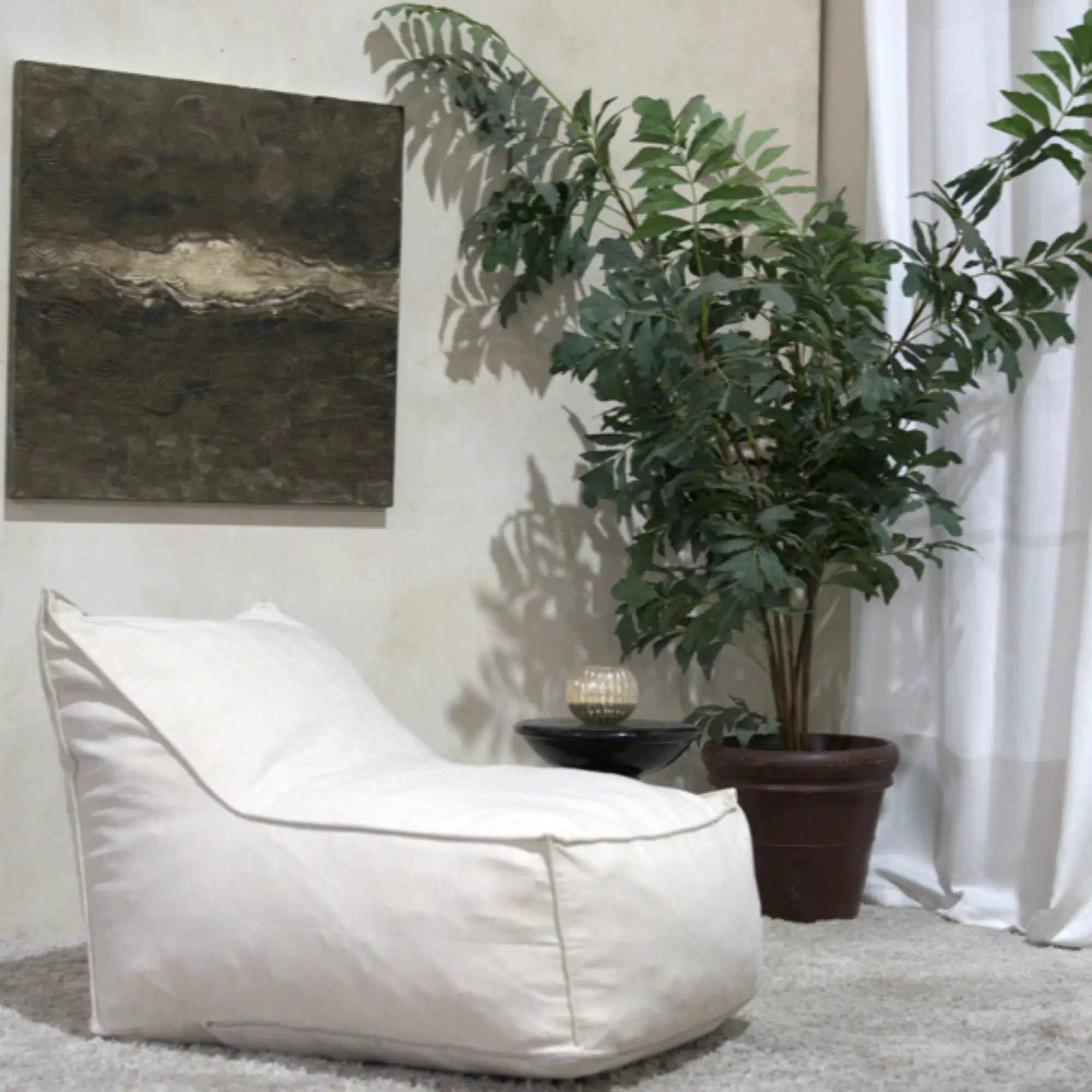Ettie - Water Resistant Fabric Bean Bag Chair by Unique Piece Furniture