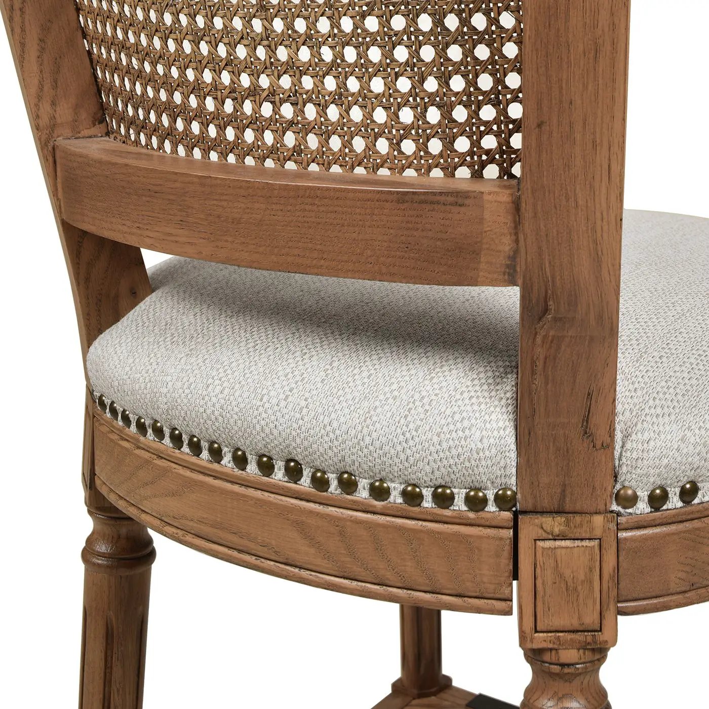 Triomphe - Rattan Wicker High Back Armless Counter Bar Stool by HouseOfZazla