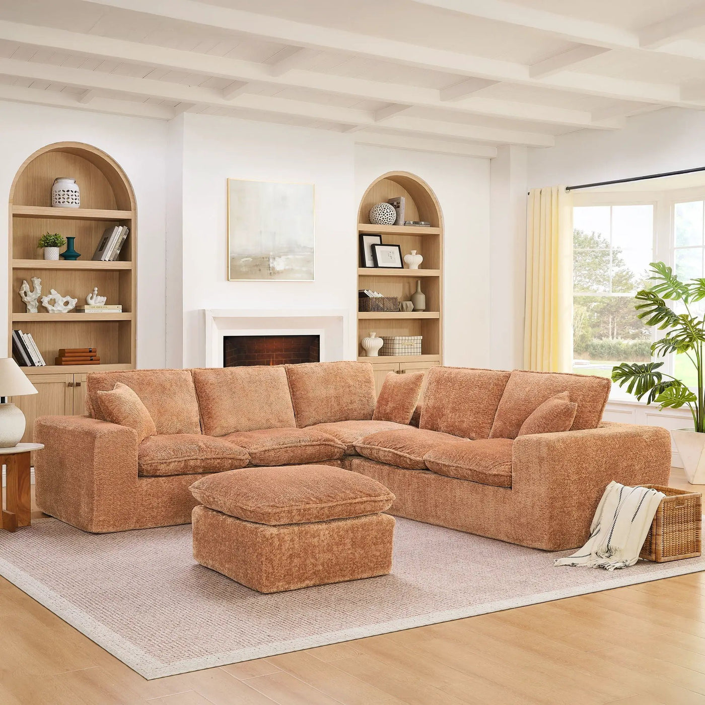 Sectional Sofa With Moveable Ottoman by HouseOfZazla