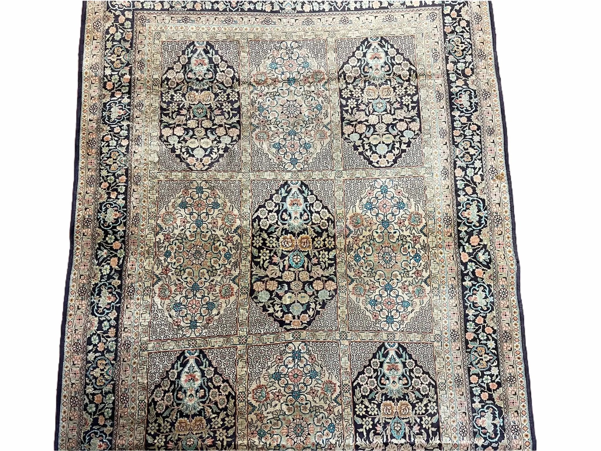 4' X 6' Vintage Fine Hand Made Turkish Oriental Silk Rug 400 KPSI Wow by Jewel Rugs