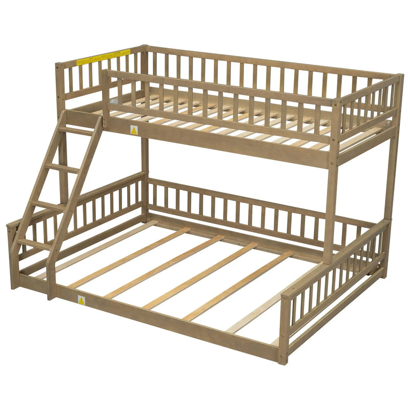 Bunk Bed With Ladder And Guardrails by Unique Piece Furniture