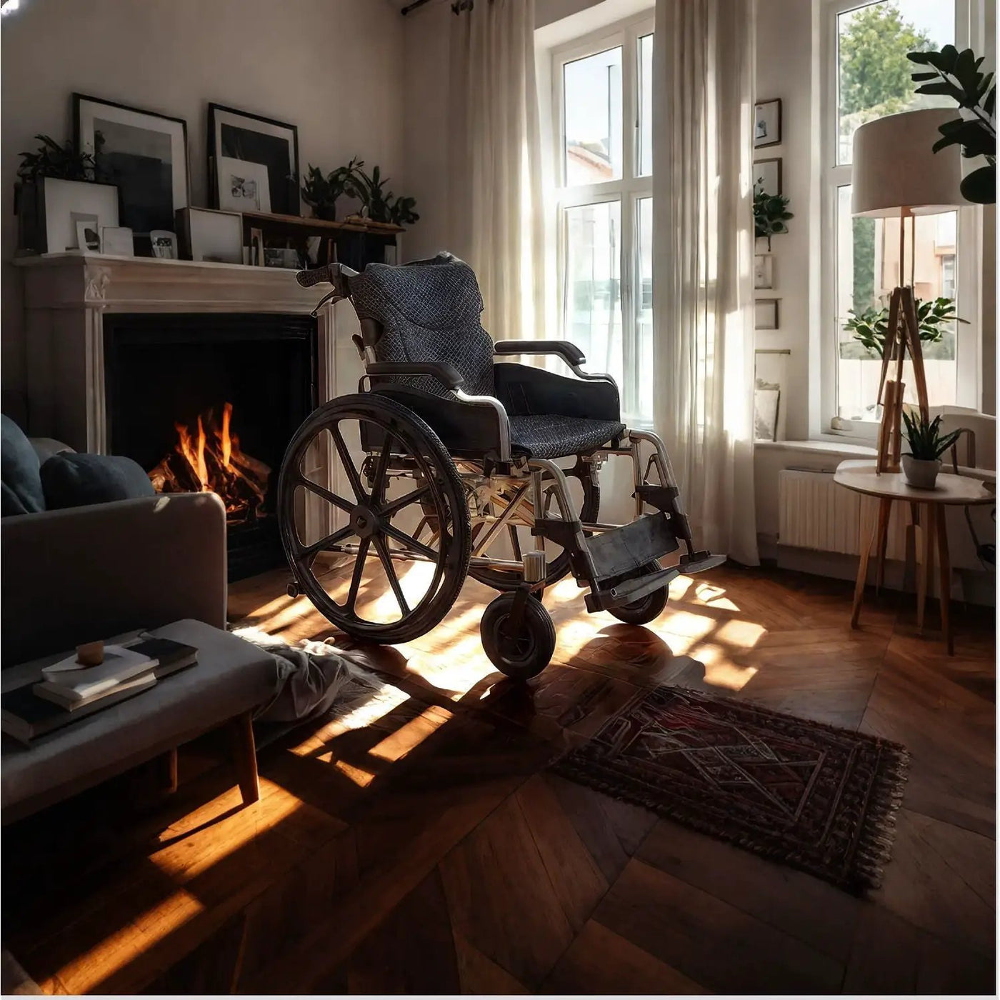 Lightweight Foldable Transport Wheelchair For Adults With Double X Force Support by HouseOfZazla