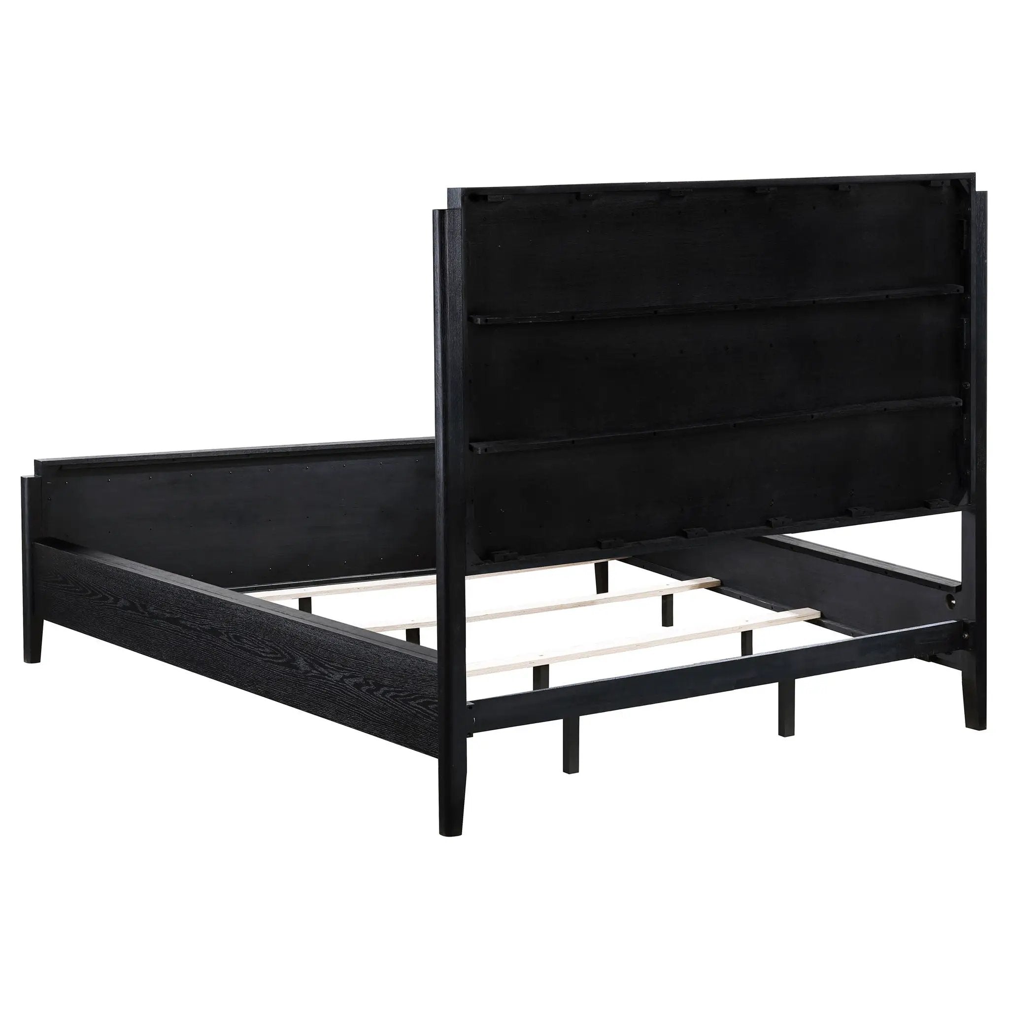 Brookmead Wood California King Panel Bed Black by Unique Piece Furniture