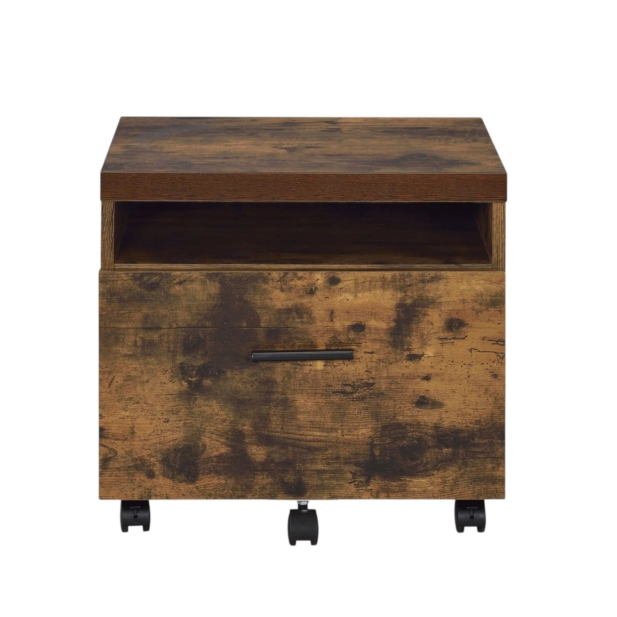 Bob - File Cabinet - Weathered Oak / Black by HouseOfZazla