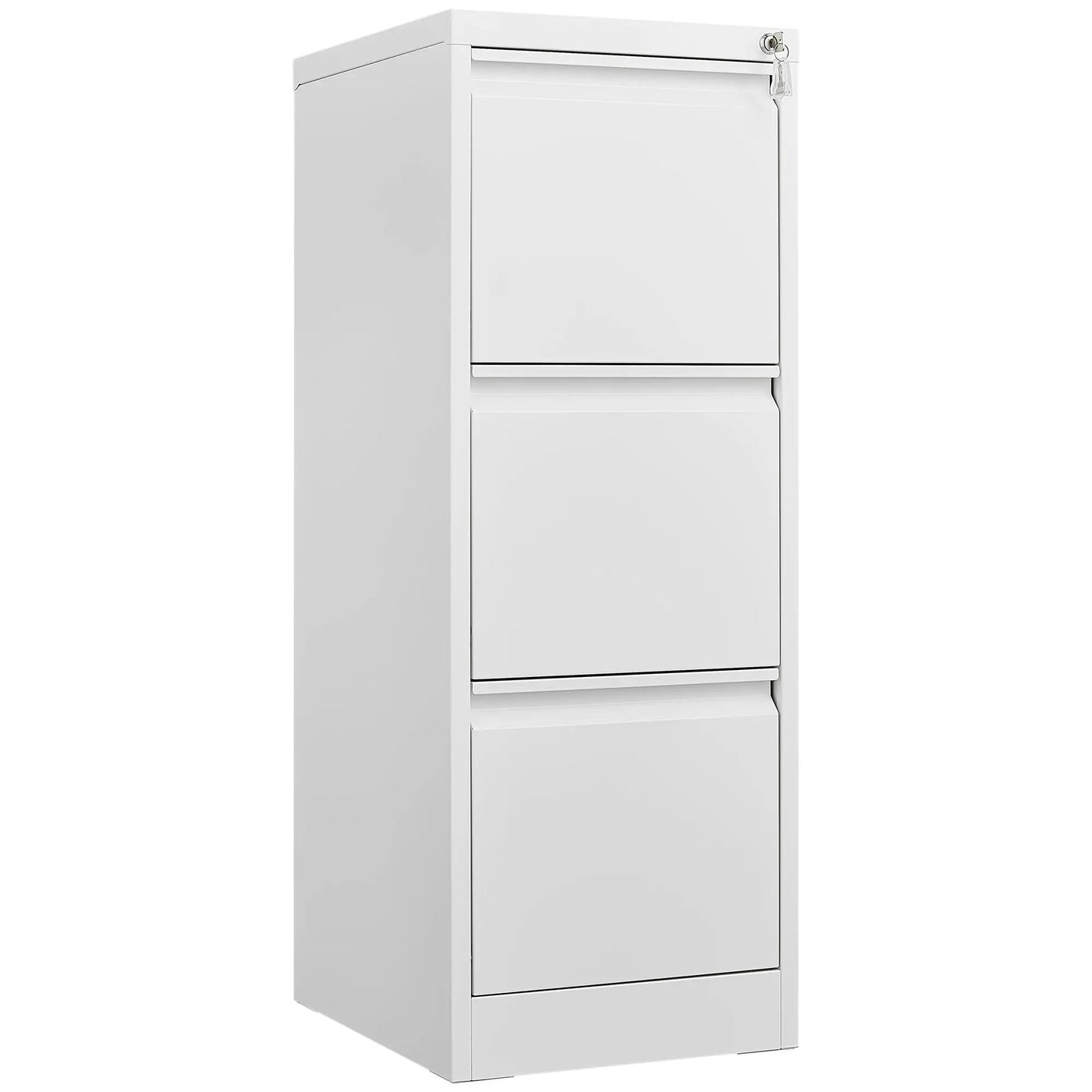 Durable Metal 3 Drawer File Cabinet With Lock For Office Storage by HouseOfZazla