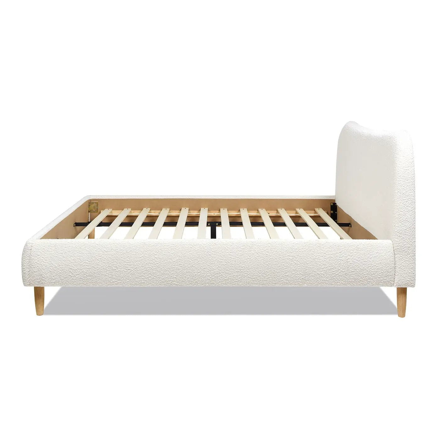 Roman - Curved Headboard Upholstered Platform Bed by Unique Piece Furniture