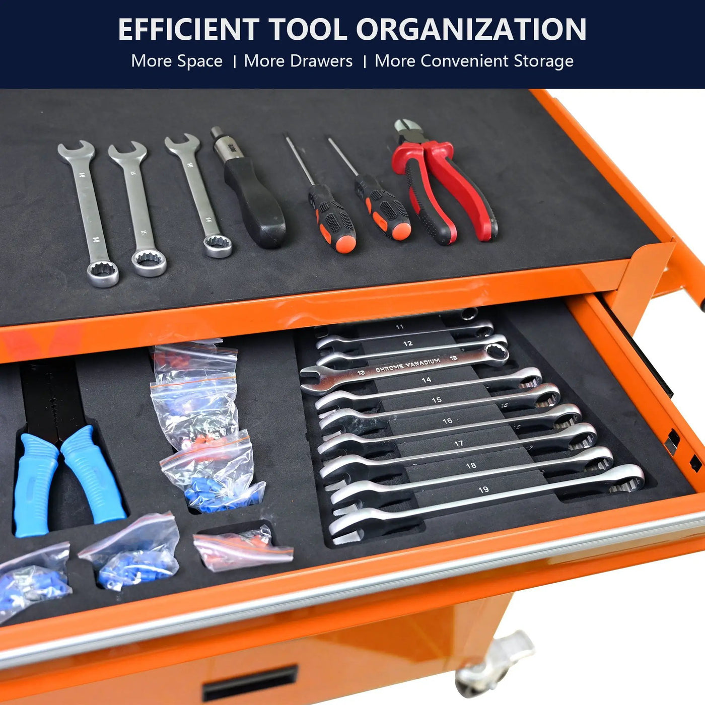 4 Drawers Multifunctional Tool Cart With Wheels by HouseOfZazla