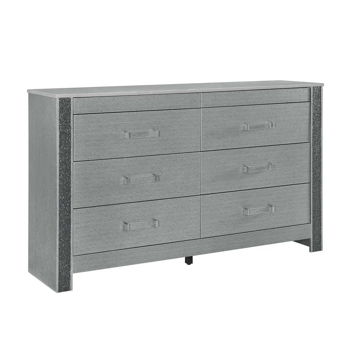 Lorenzo - 5 Piece Bedroom Set With Glittered Detailing by Unique Piece Furniture