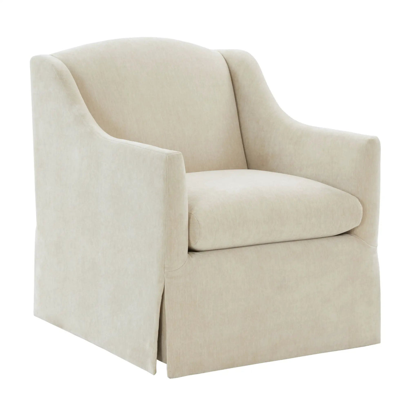 Luisa - Skirted Swivel Accent Chair by HouseOfZazla