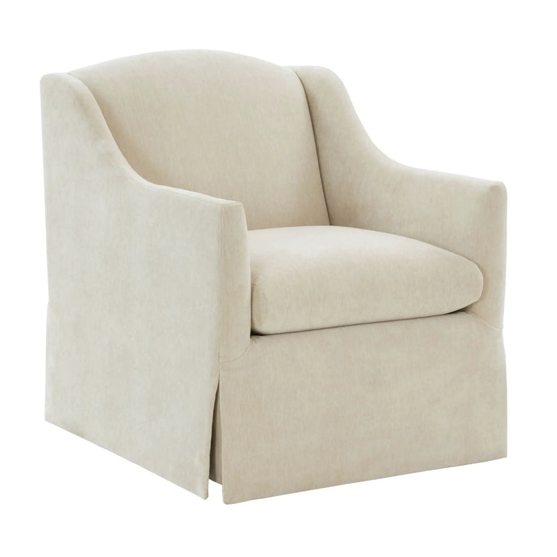 Luisa - Skirted Swivel Accent Chair by HouseOfZazla