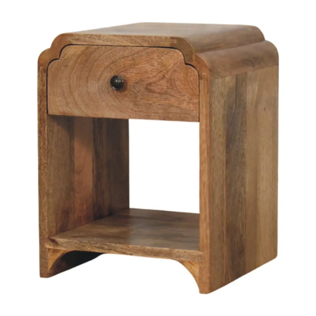 Newton - Nightstand With A Drawer And Open Shelf by HouseOfZazla