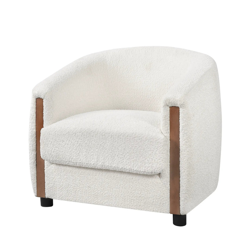 31.8" Modern Curved Barrel Accent Chair by HouseOfZazla