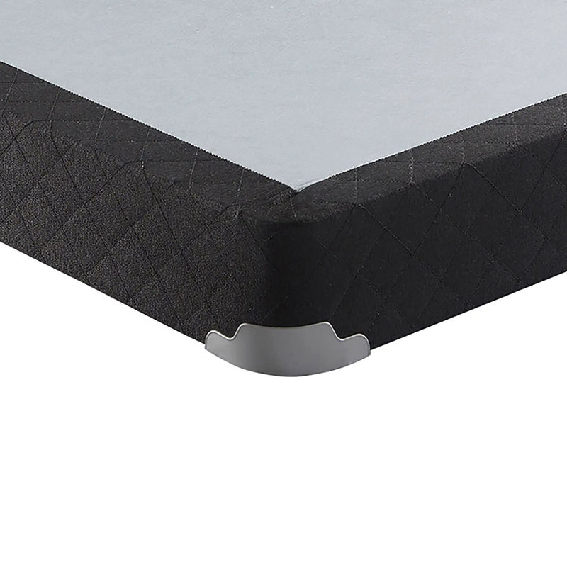 Maynard - Twin Low Profile Box Spring Foundation With Memory Foam Support And Breathable Design - Gray by HouseOfZazla