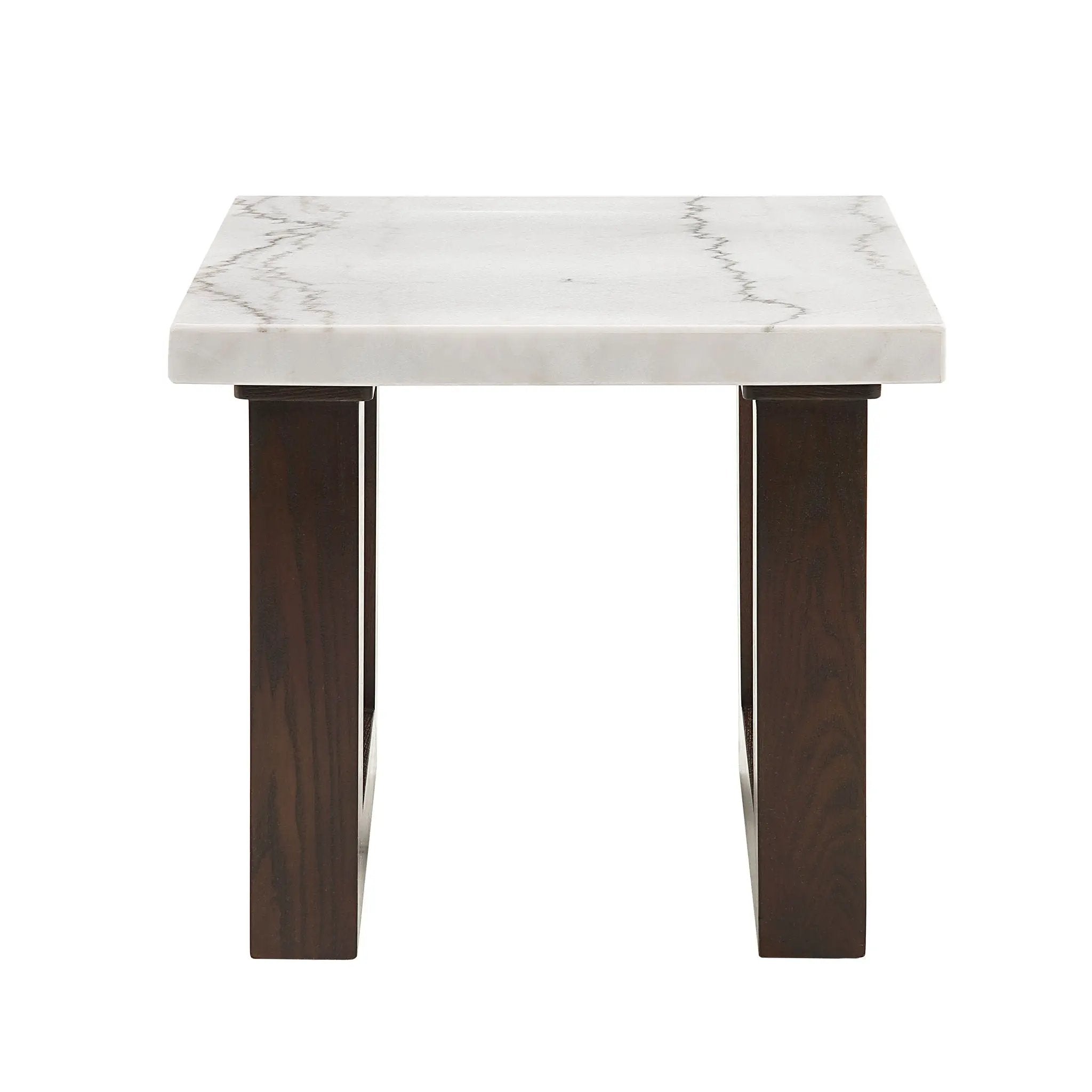 Edwyn - Natural Marble Top End Table by Unique Piece Furniture