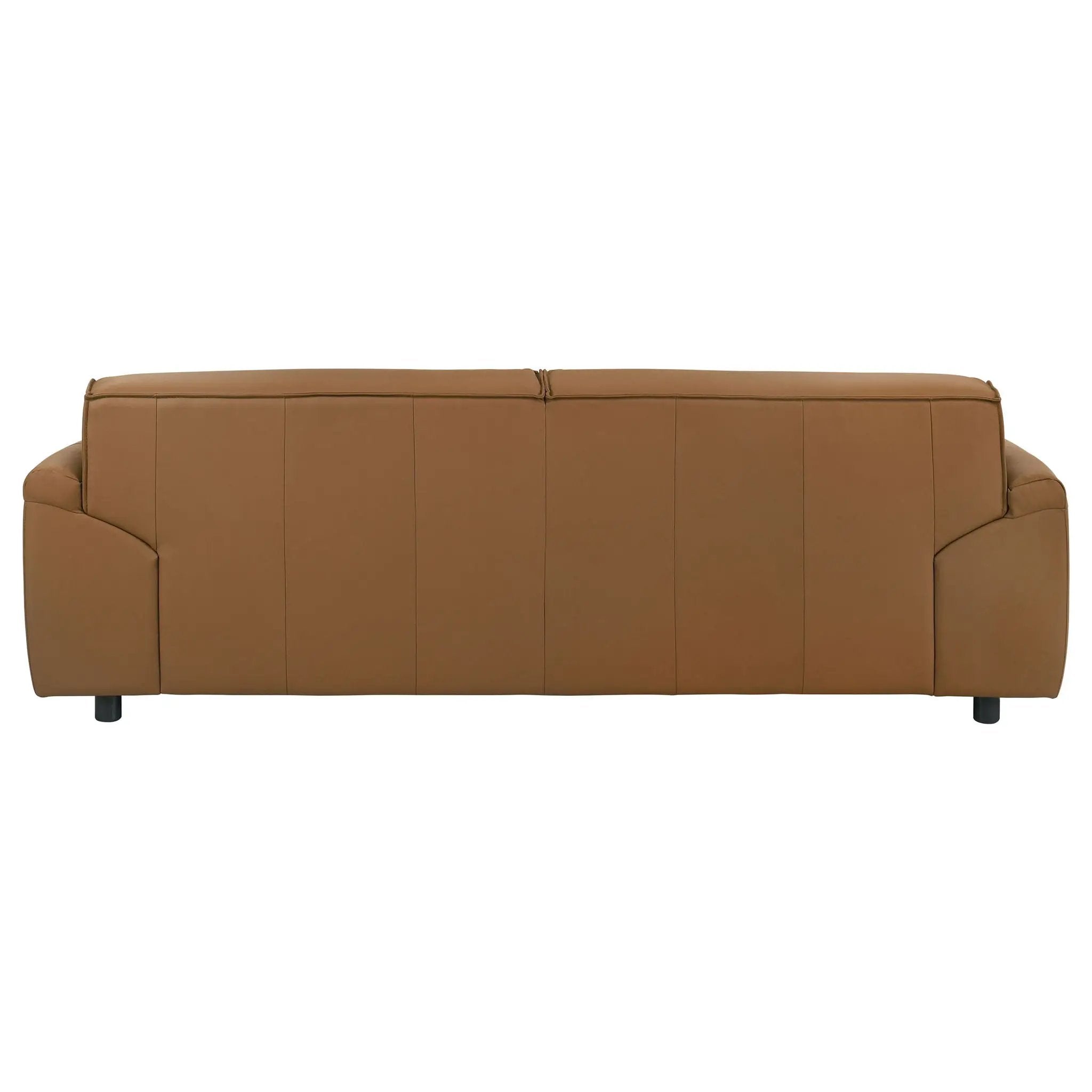 Buxton Top Grain Leather Upholstered Sofa Orange by Unique Piece Furniture