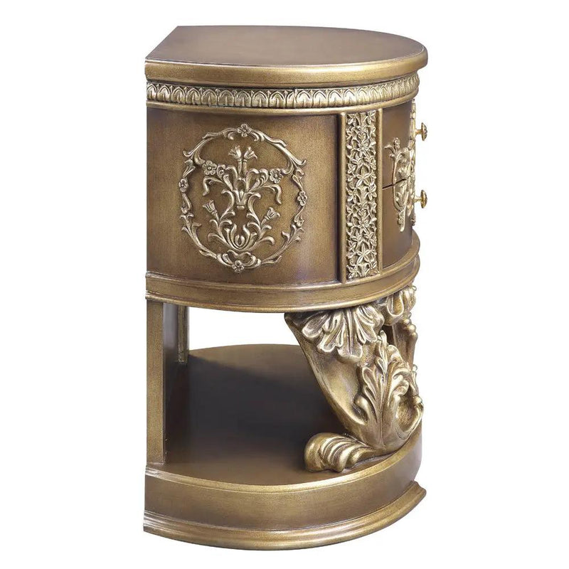 Constantine - Nightstand - Brown & Gold by Unique Piece Furniture