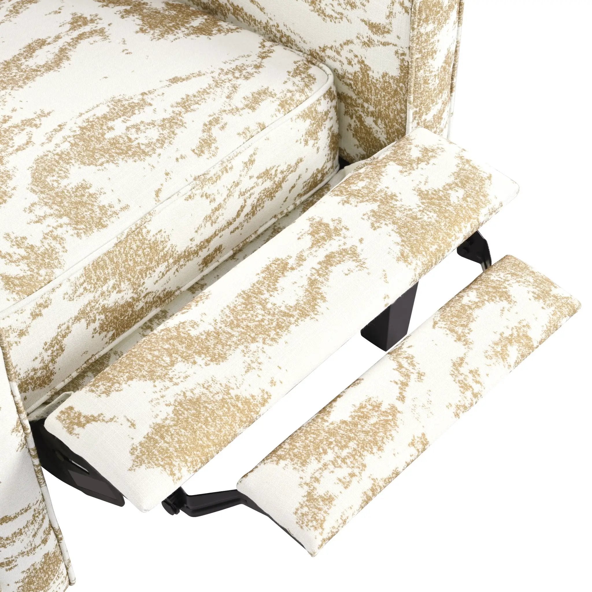 Push Back Upholstered Recliner Armchair by HouseOfZazla