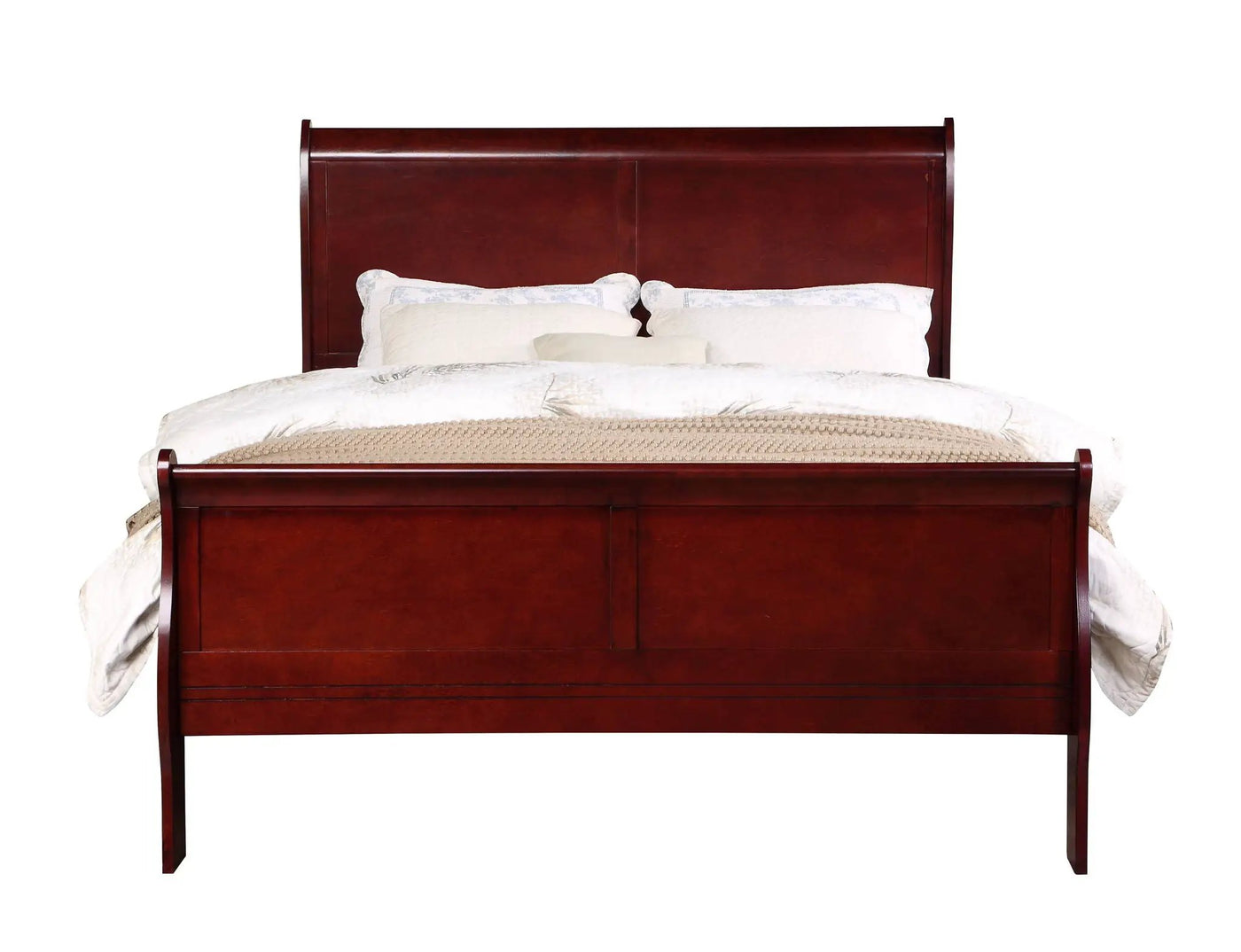 Louis Philippe Sleigh Style Bed by HouseOfZazla