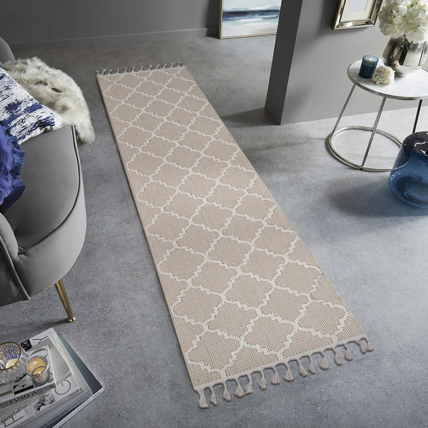 Guros - Trellis Indoor / Outdoor Area Rug by HouseOfZazla