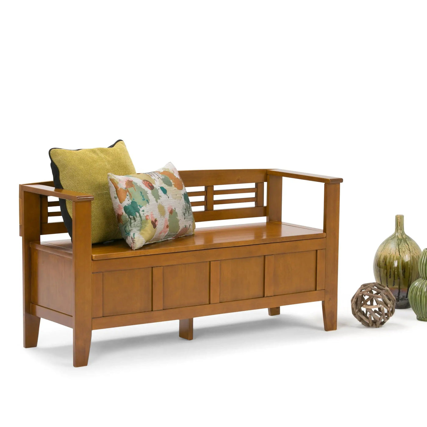 Adams - Entryway Storage Bench Handcrafted by HouseOfZazla