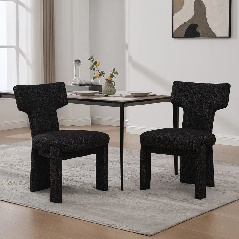 Armless Curved Back Accent Chairs by HouseOfZazla